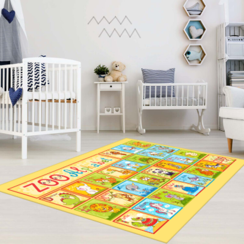 Zoo Alphabet Eğitici Çocuk Odası Halısı