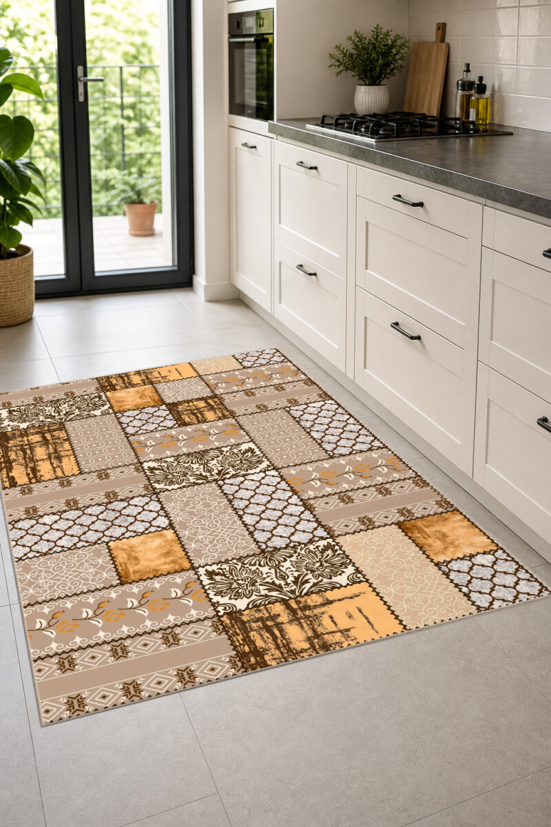 Barok Patchwork Mutfak Halısı