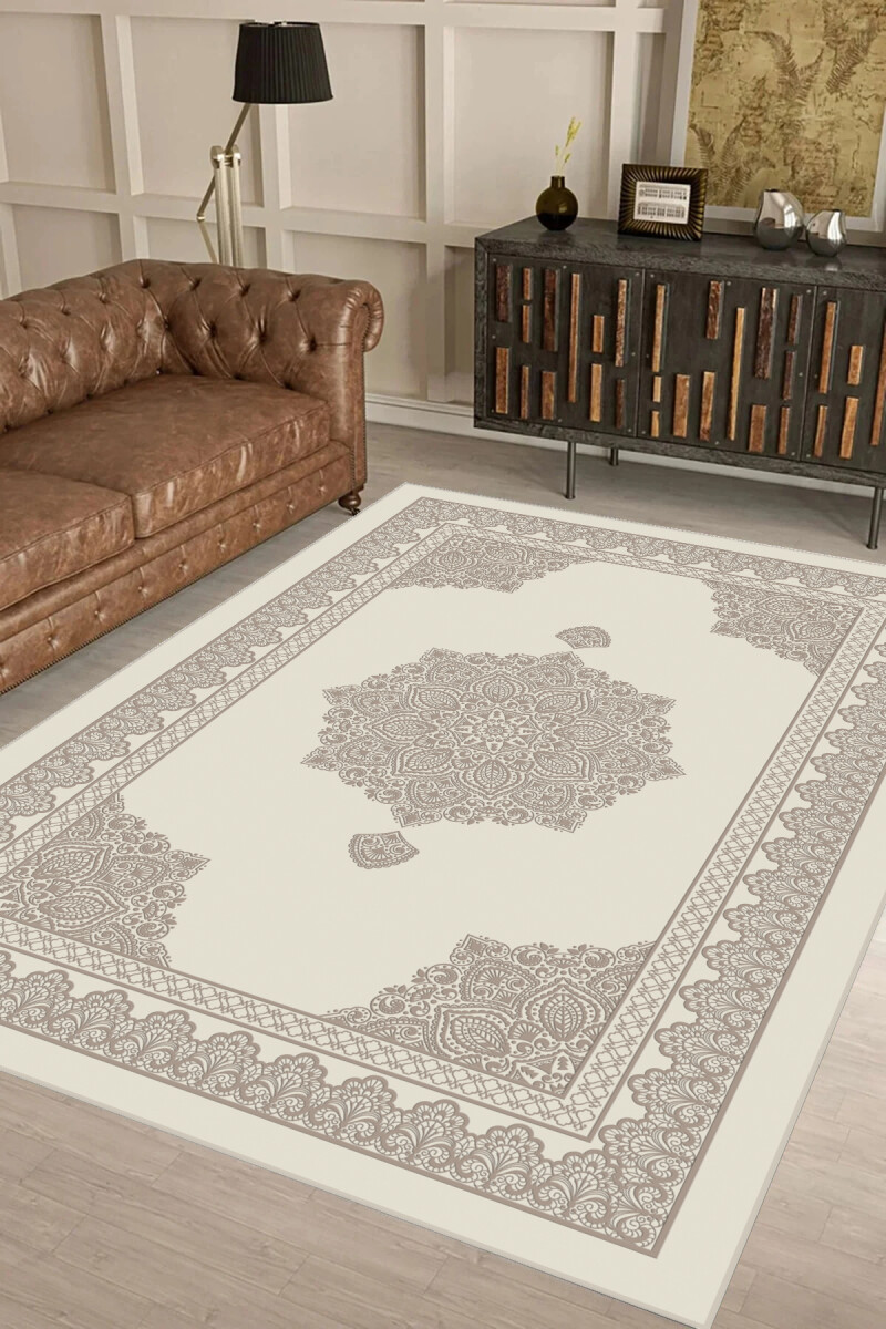 Mandala Dantel Madalyon Dekoratif Halı