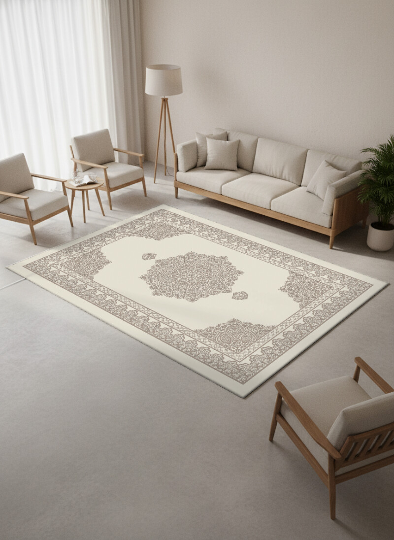 Mandala Dantel Madalyon Dekoratif Halı