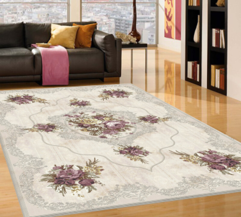 Çok Buketli Vintage Gül Dekoratif Halı